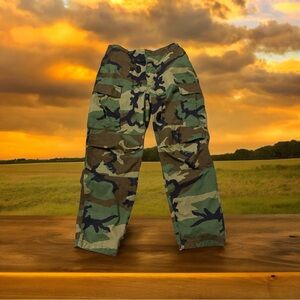 Trousers Combat Camo Pants US Military Army Cargo Size M Regular Button Fly